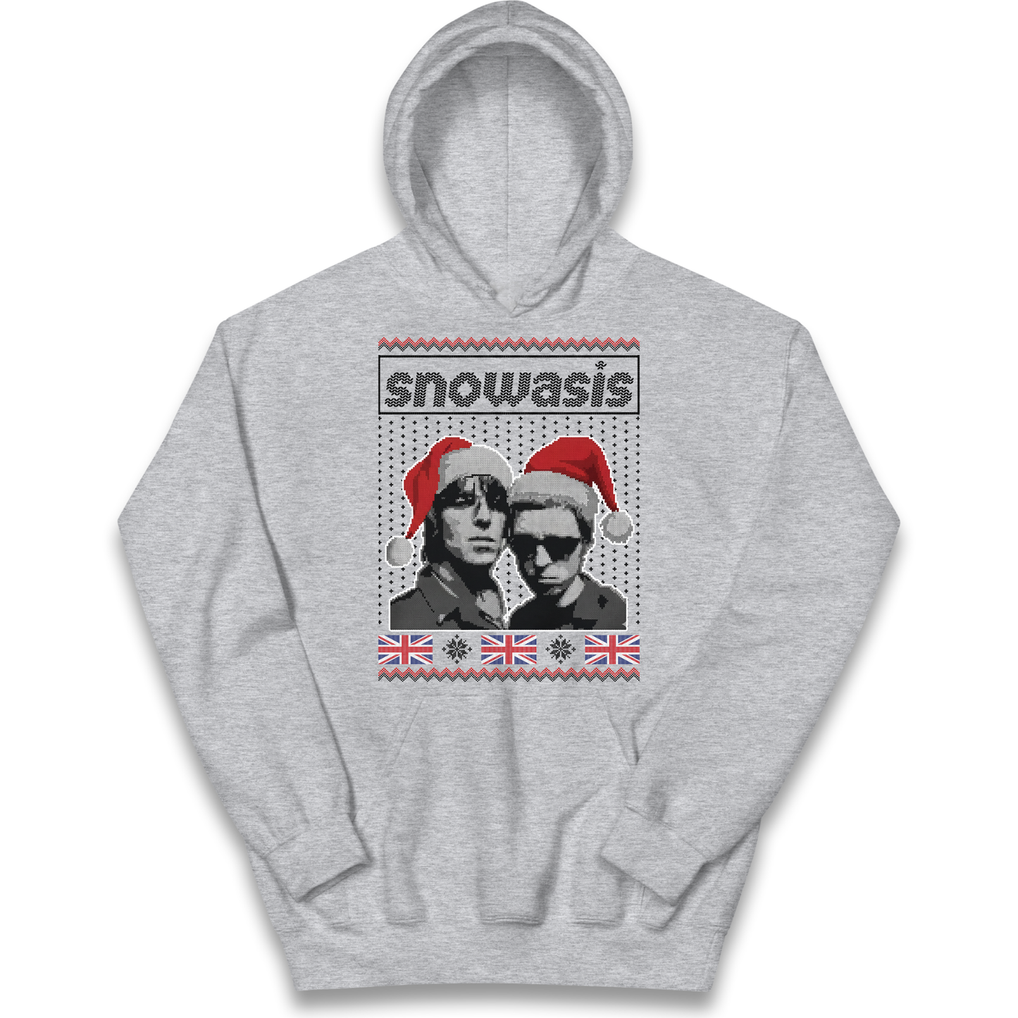 Snowasis Union Jack Christmas Kids Hoodie