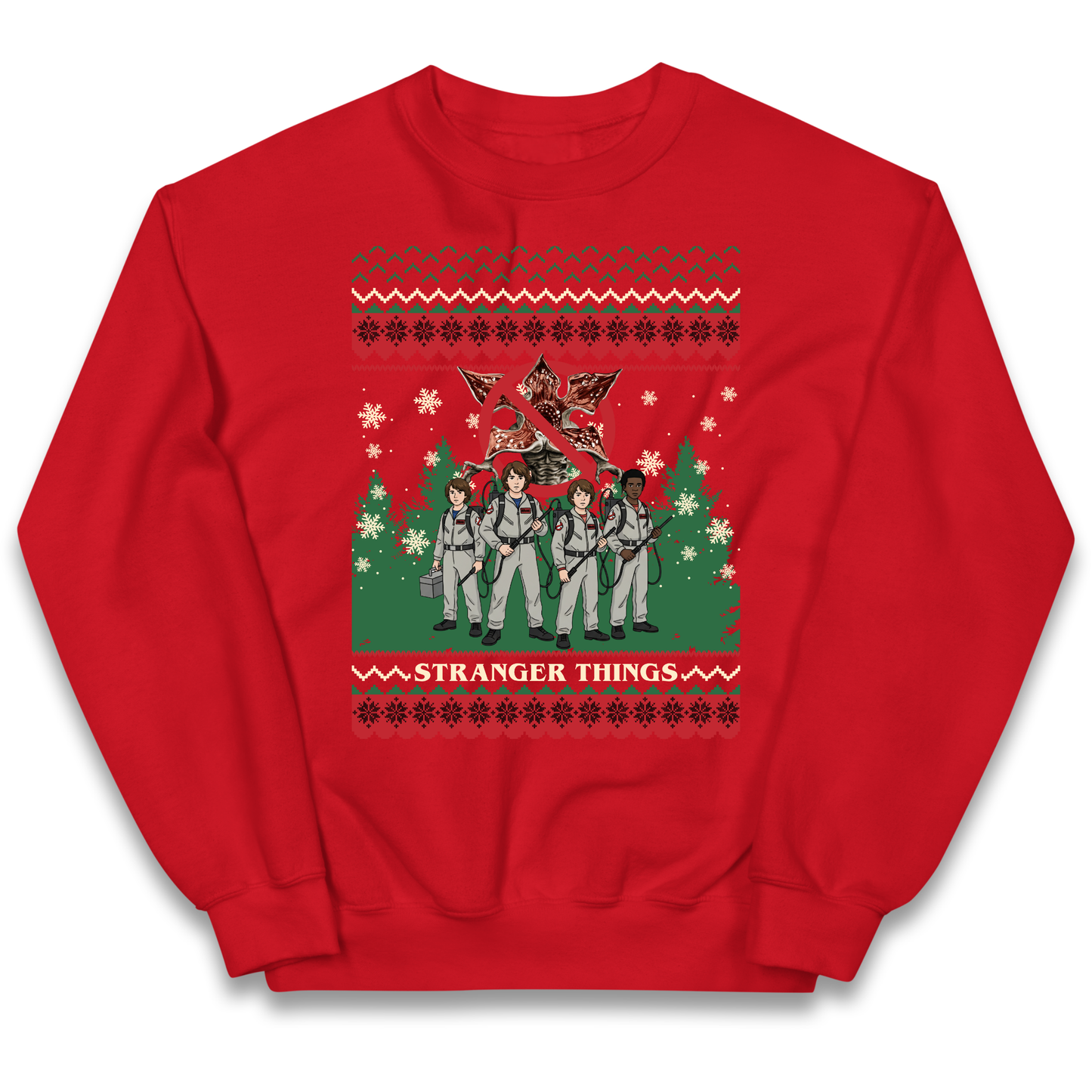 Stranger Things Demogorgon Christmas Kids Jumper