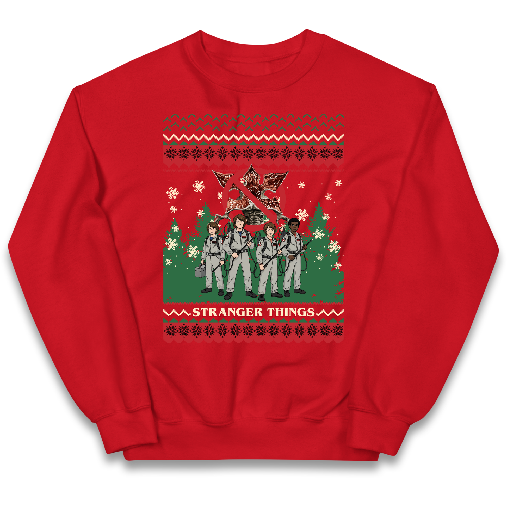 Stranger Things Demogorgon Christmas Kids Jumper