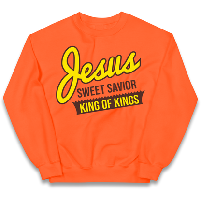 Jesus Sweet Saviour King of Kings Kids Jumper