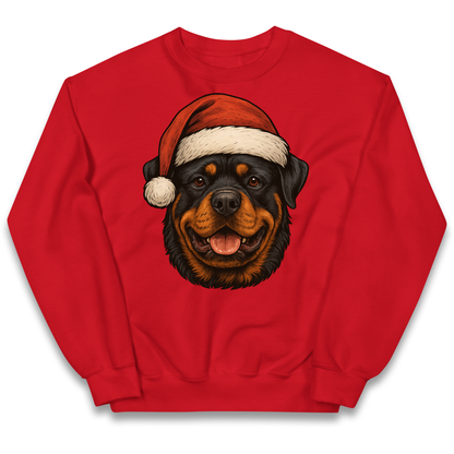 Rottweiler Christmas Kids Jumper