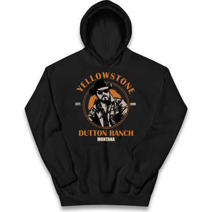 Yellowstone Dutton Ranch Montana Kids Hoodie
