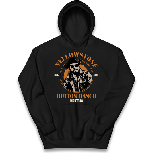 Yellowstone Dutton Ranch Montana Kids Hoodie