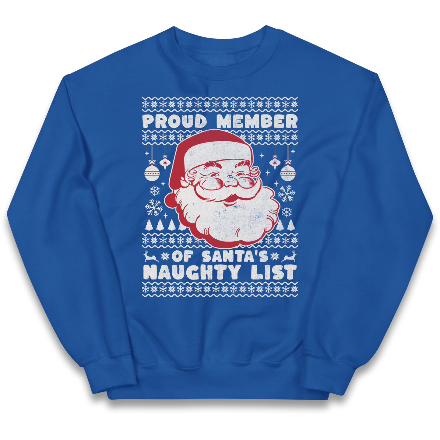 Proud Member Of Santas Naughty List Christmas kids sweatshirt