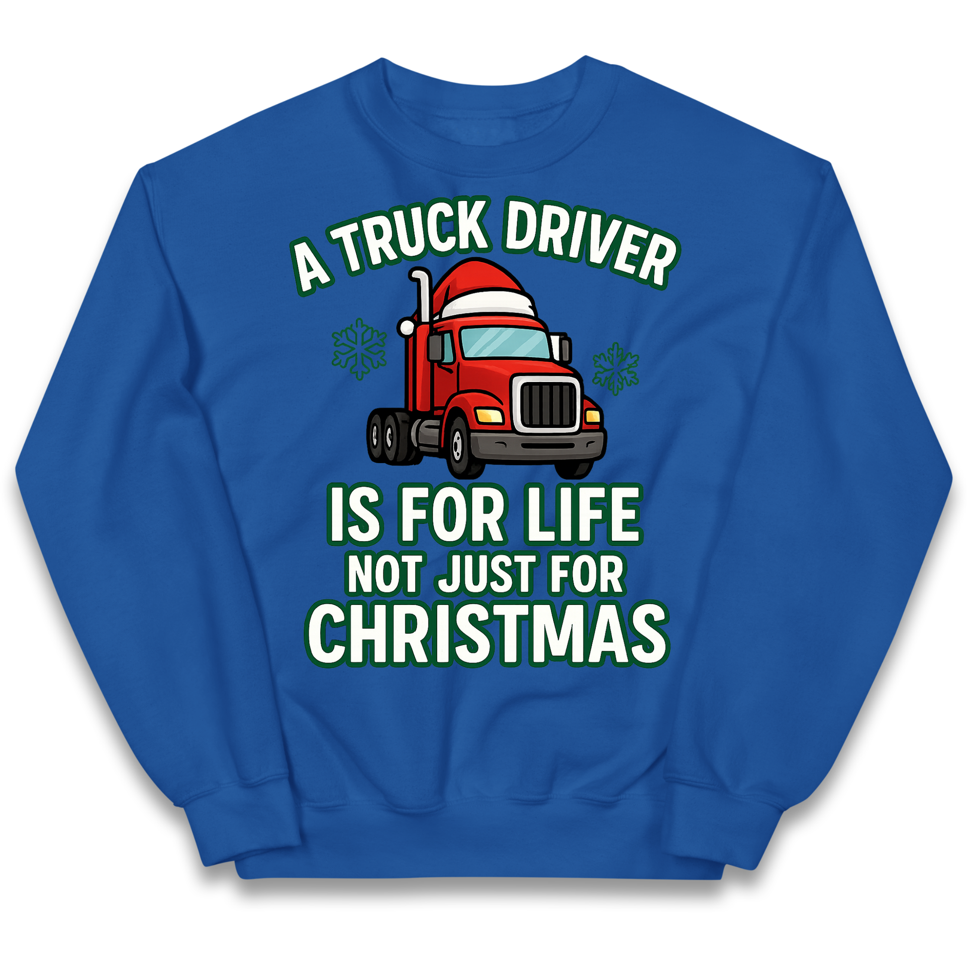 Truck Driver Christmas Kids Jumper