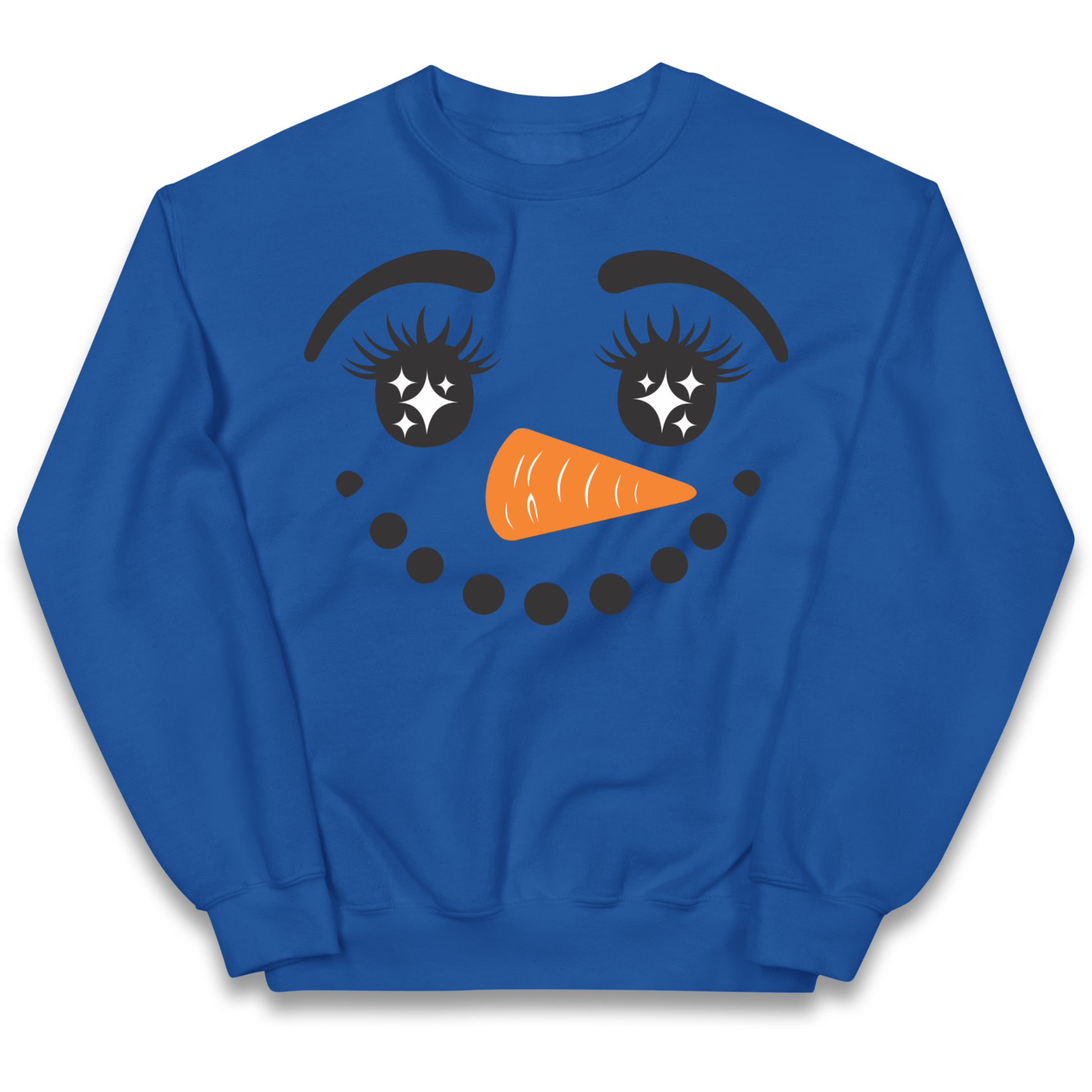 Snowman Face Christmas kids sweatshirt