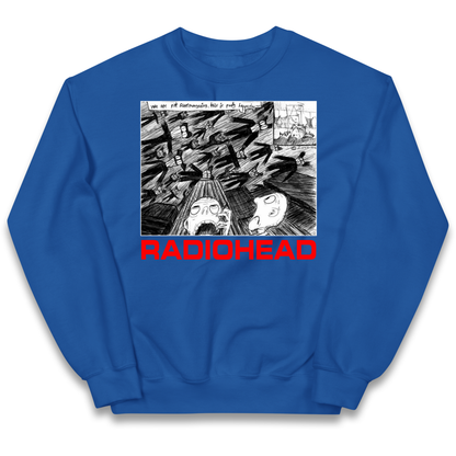 Radiohead We Are Not Screaming kids sweatshirt