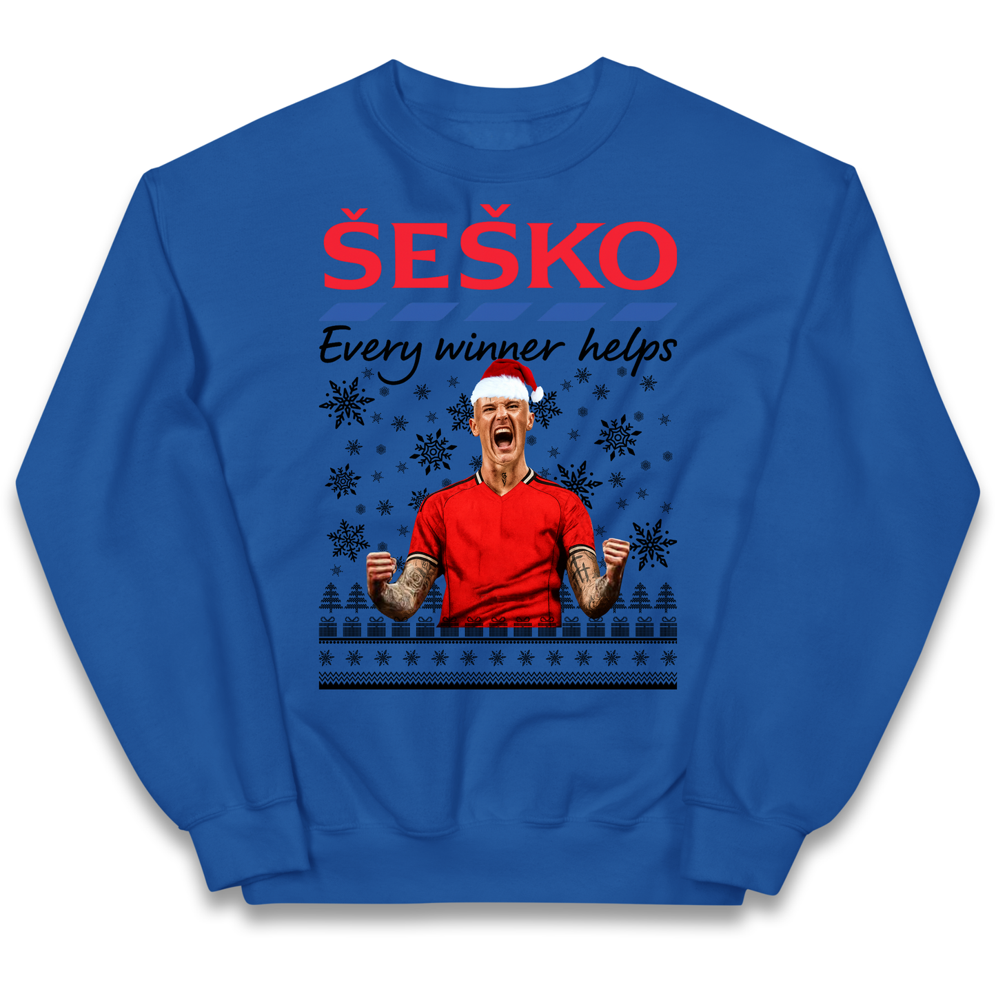 Benjamin Sesko Christmas Kids Sweatshirt