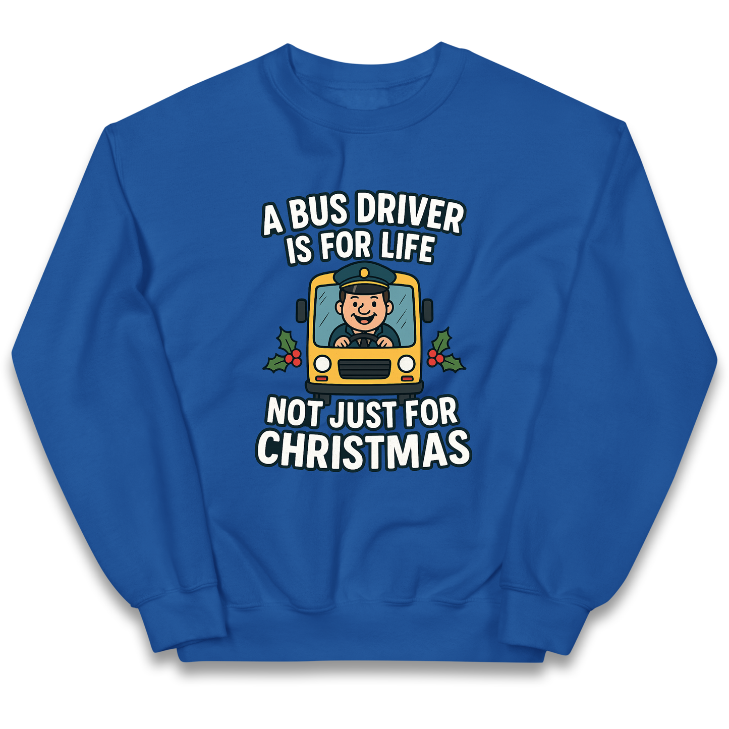 Bus Driver Christmas Kids Jumper