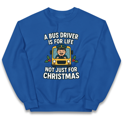 Bus Driver Christmas Kids Jumper