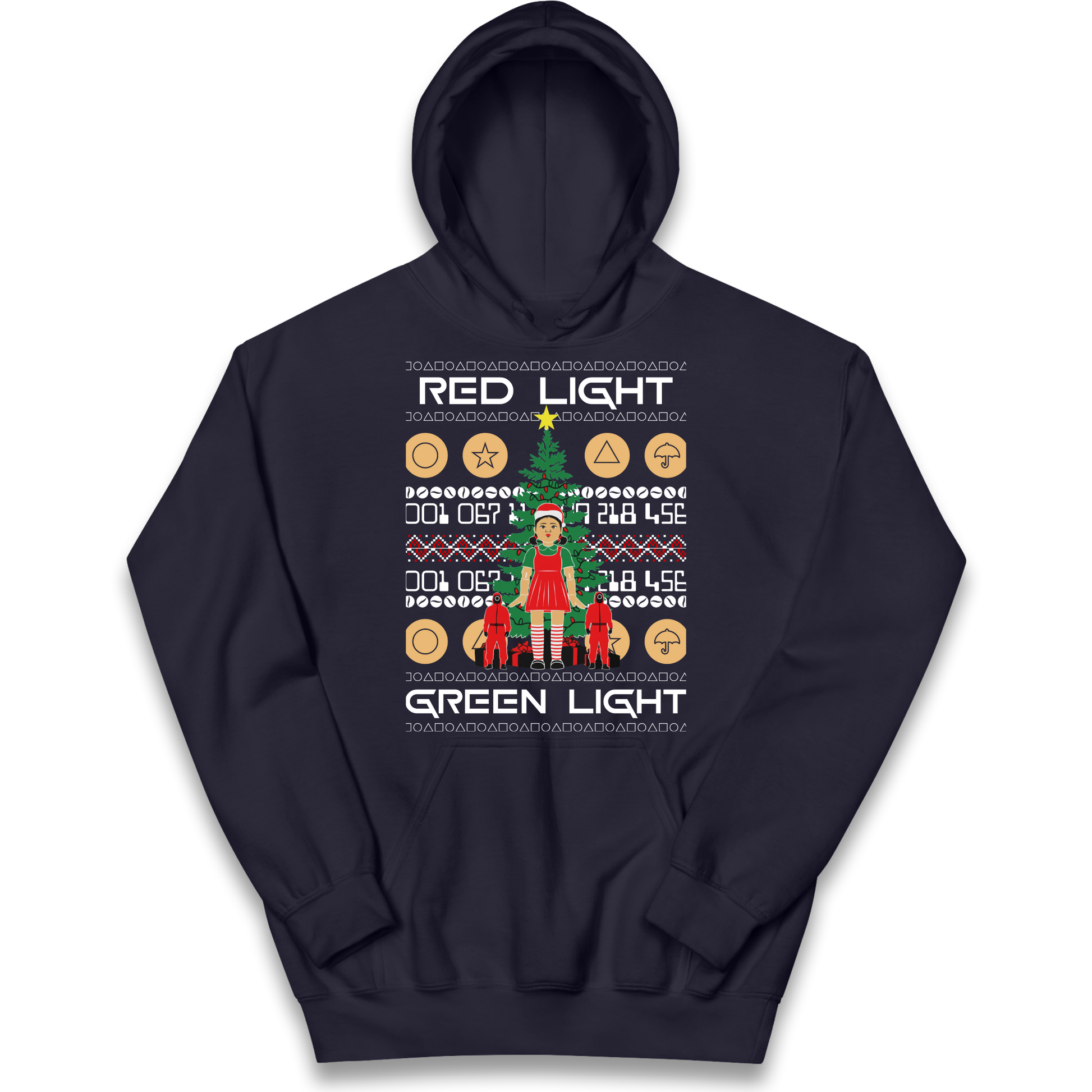 Squid Game Christmas Kids Hoodie