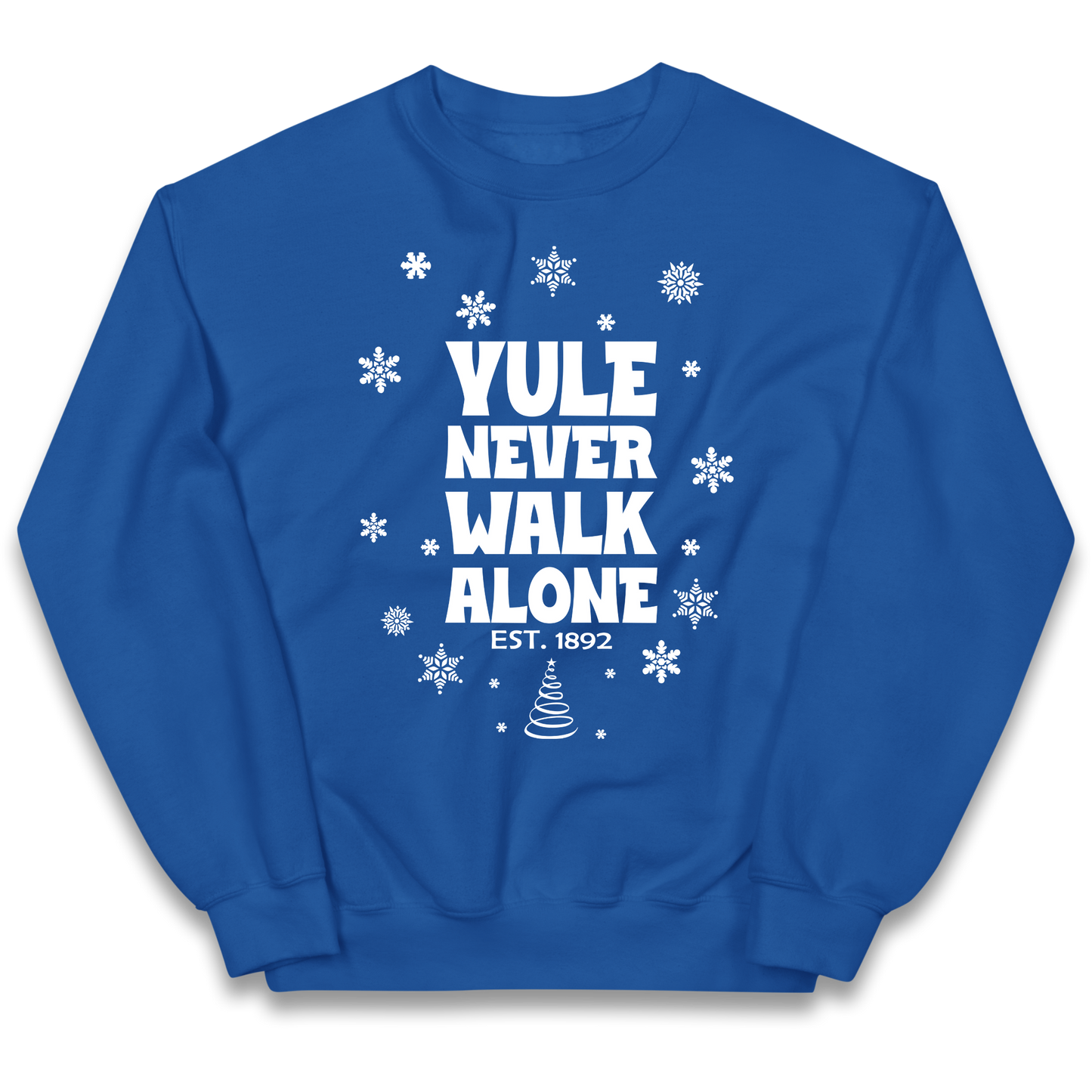 Yule Never Walk Alone Liverpool Christmas kids sweatshirt