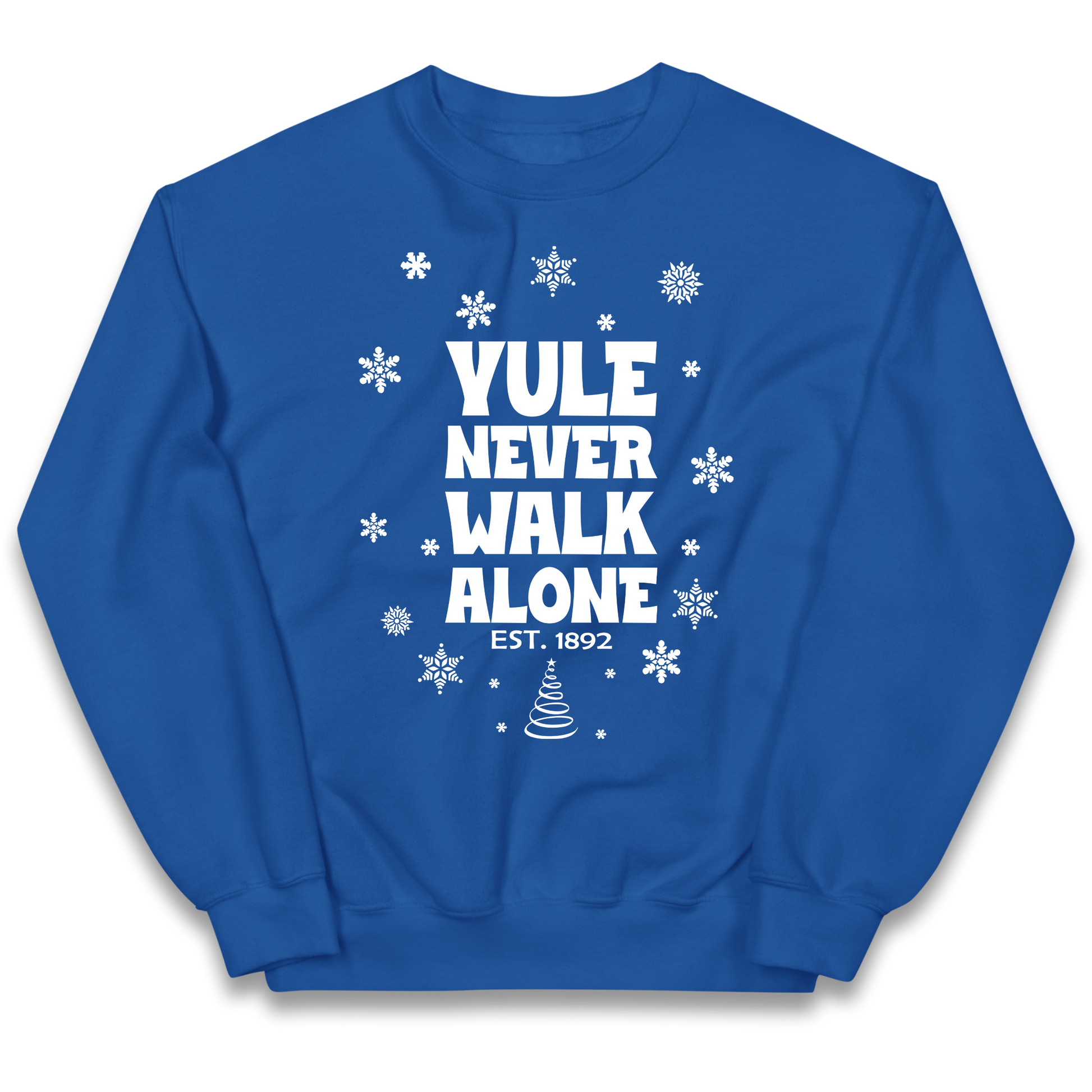Yule Never Walk Alone Liverpool Christmas kids sweatshirt