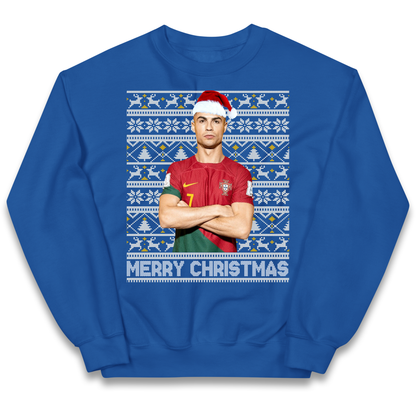 Merry Christmas Ronaldo kids sweatshirt