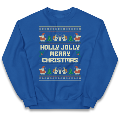 Holly Jolly Merry Christmas kids sweatshirt