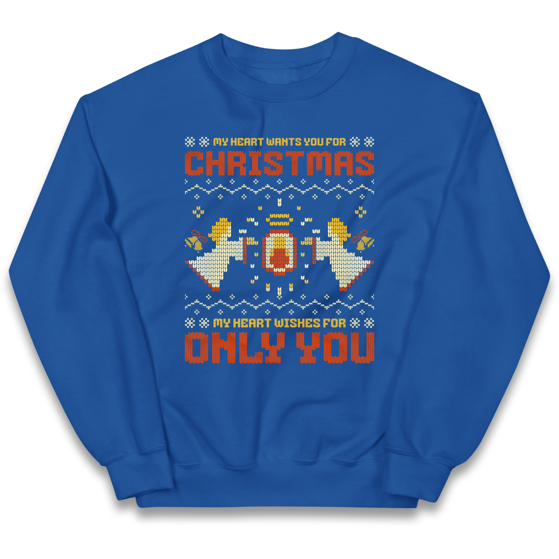 My Heart Wants You For Christmas Only You Christmas kids sweatshirt