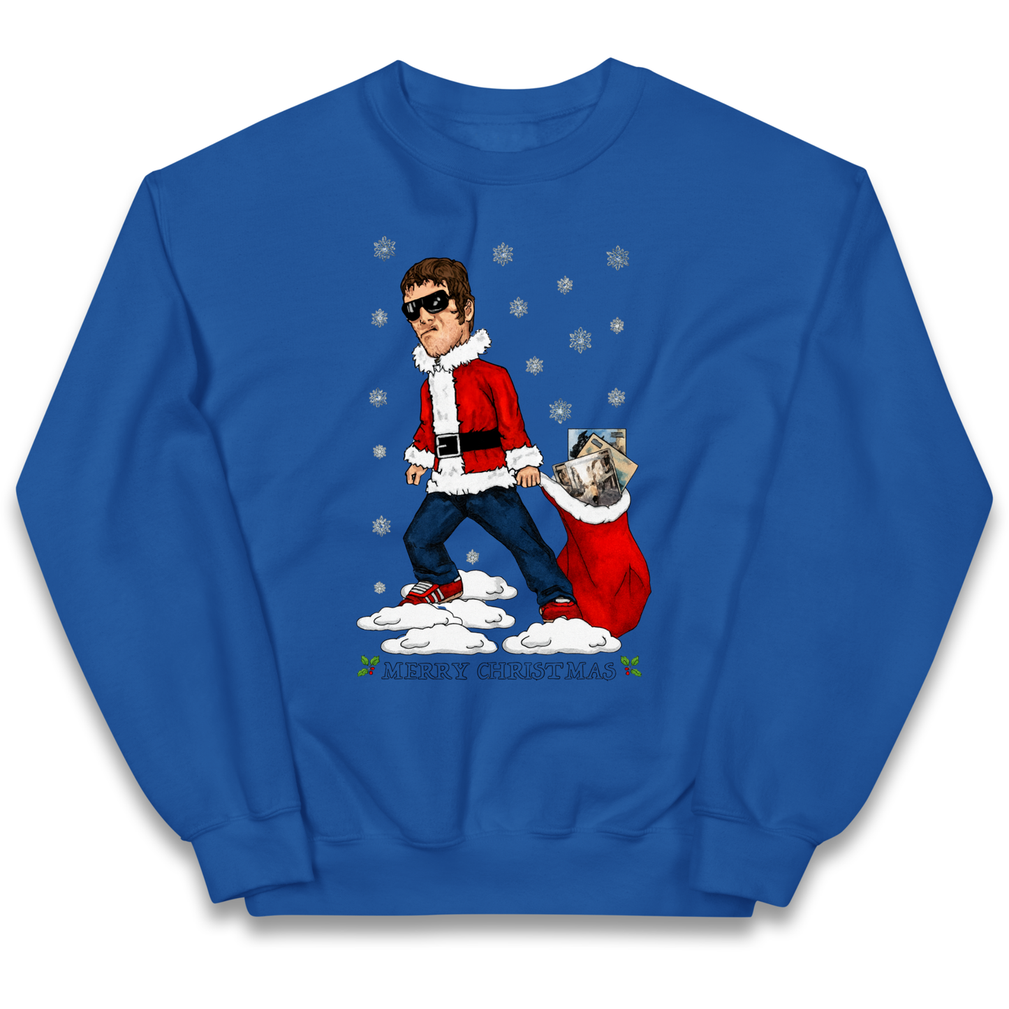 Liam Gallagher Christmas Santa kids sweatshirt