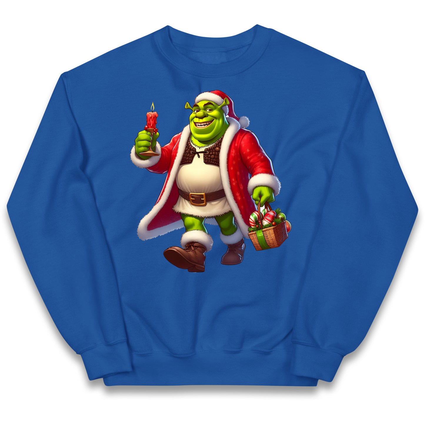 Shrek Santa Candle kids sweatshirt