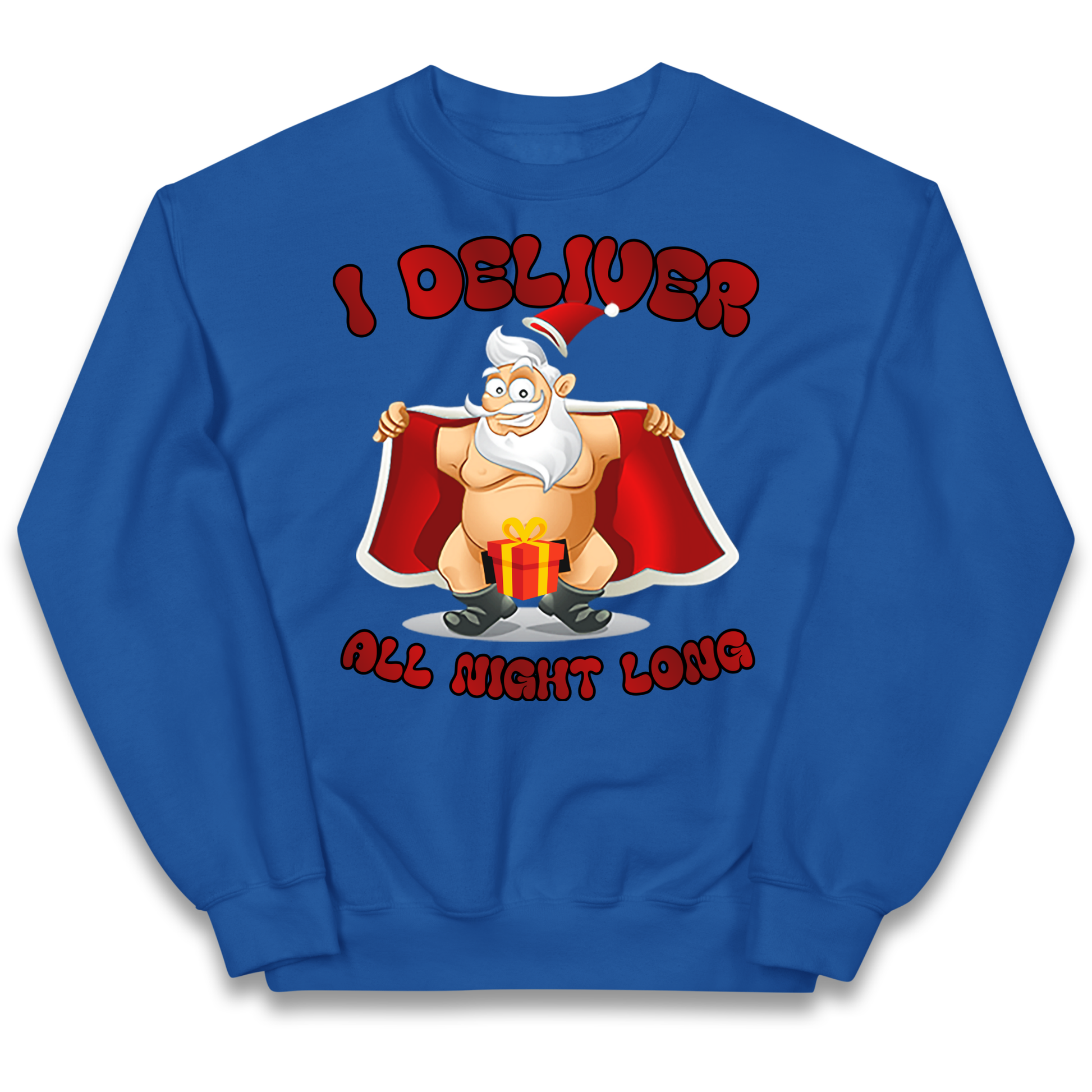 Santa Claus I Deliver All Night Long Christmas kids sweatshirt
