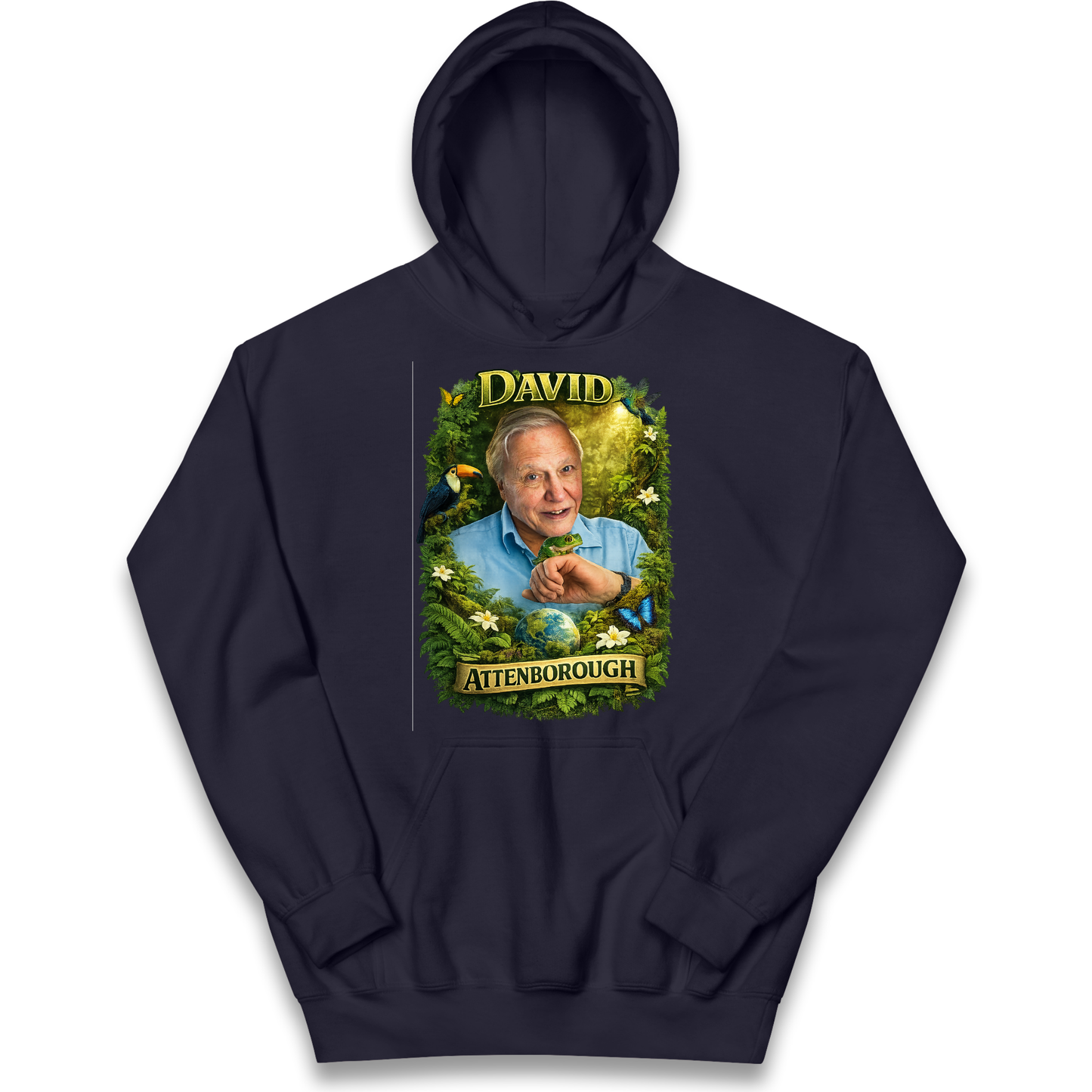 David Attenborough Kids Hoodie