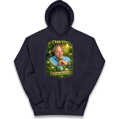 David Attenborough Kids Hoodie