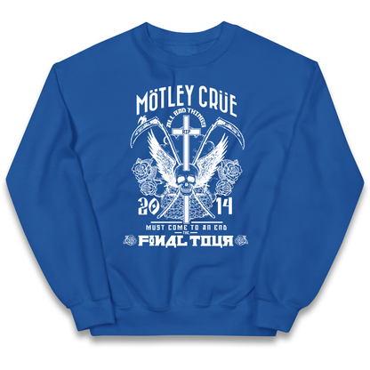 Motley Crue All Bad Things kids sweatshirt
