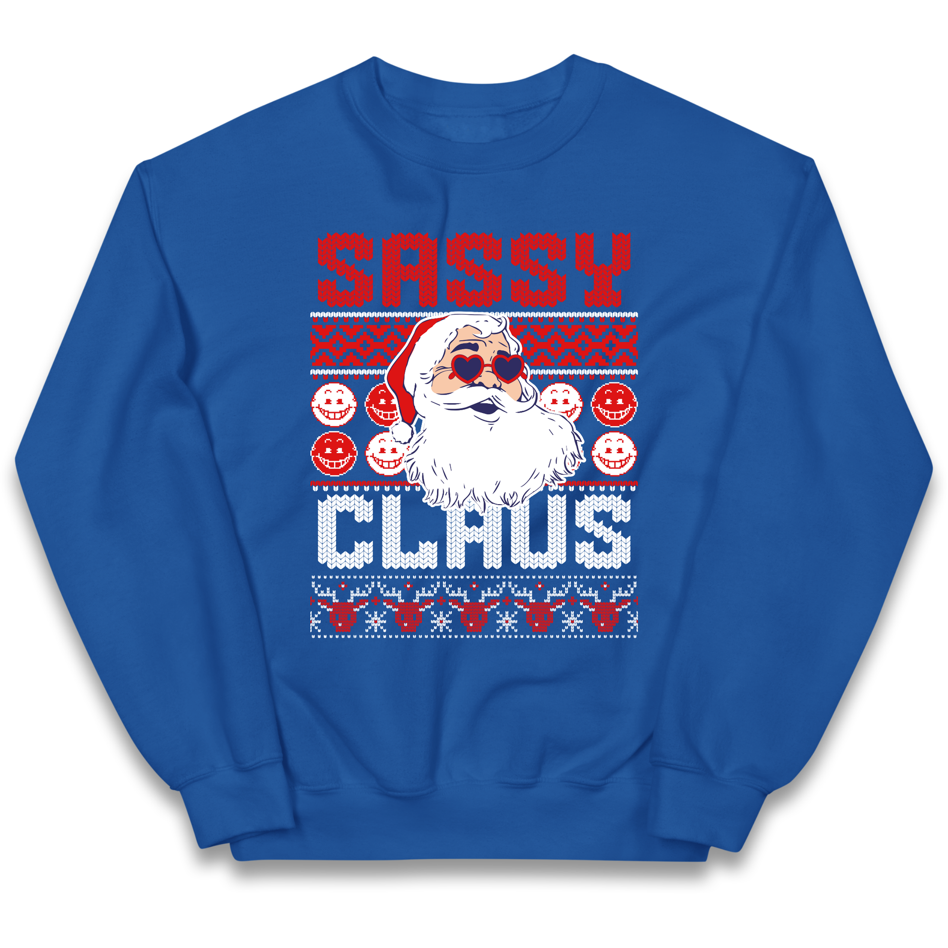 Sassy Claus Santa Christmas kids sweatshirt