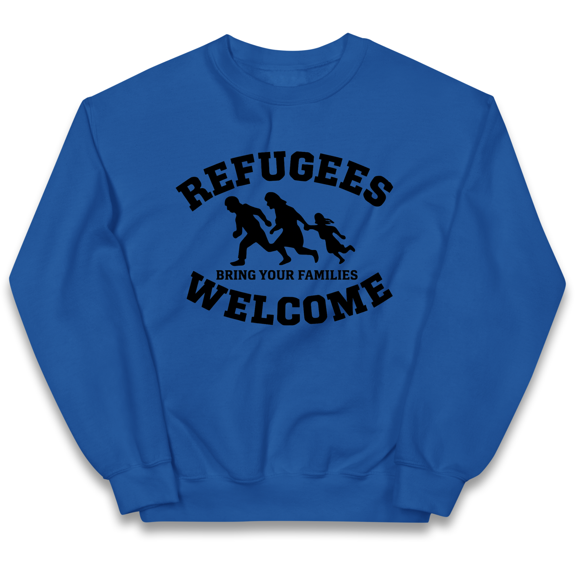 Welcome Refugees kids sweatshirt