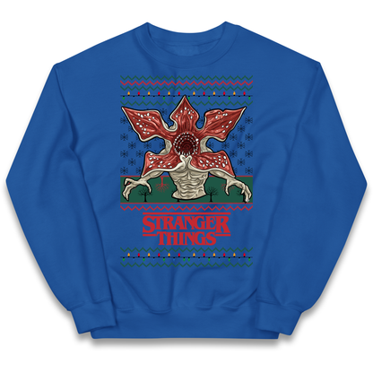 Demogorgon Christmas Kids Jumper