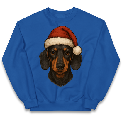 Sausage Dog Christmas Kids Jumper
