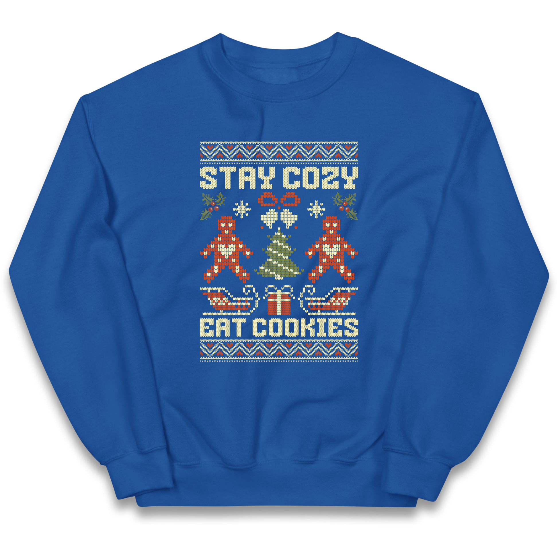 Stay Cozy Eat Cookies Christmas kids sweatshirt