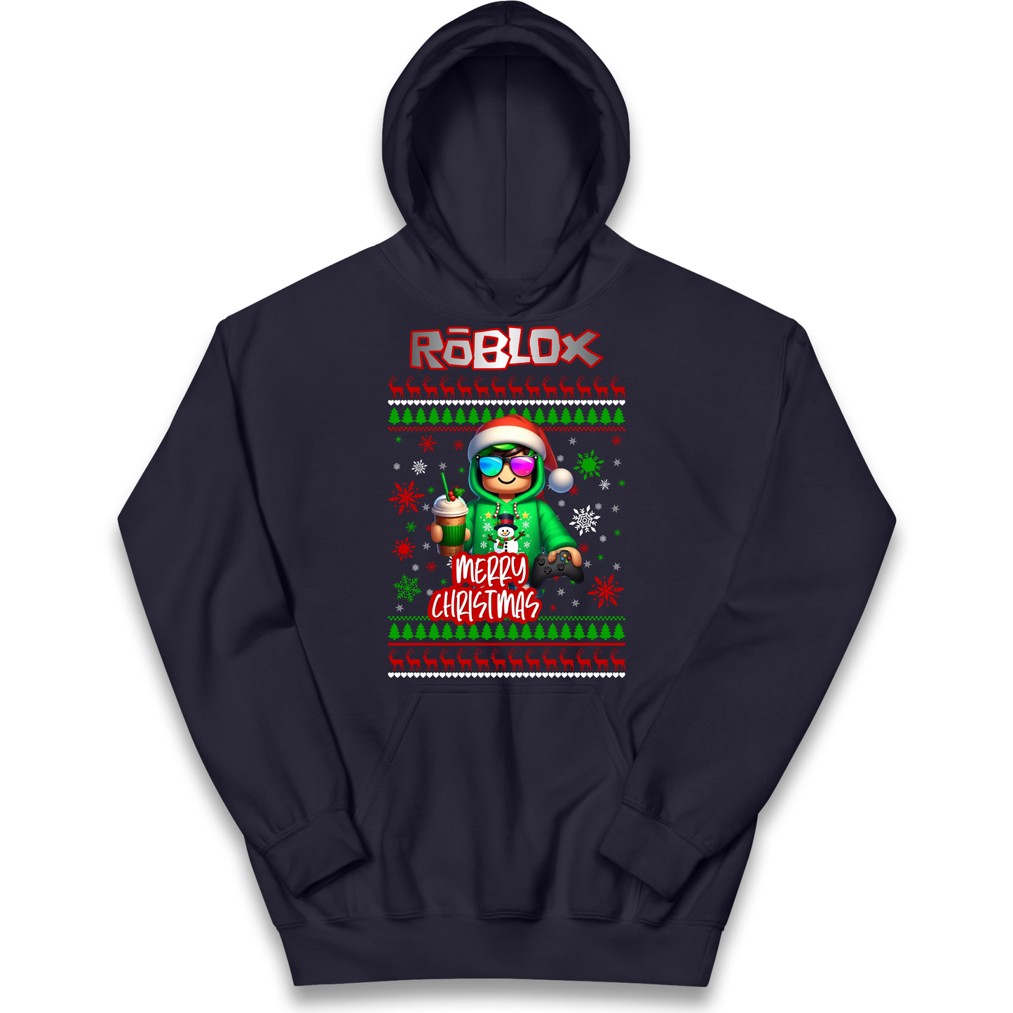 Roblox Merry Christmas Kids Hoodie