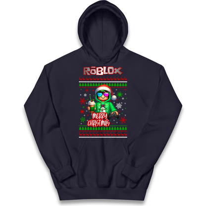 Roblox Merry Christmas Kids Hoodie