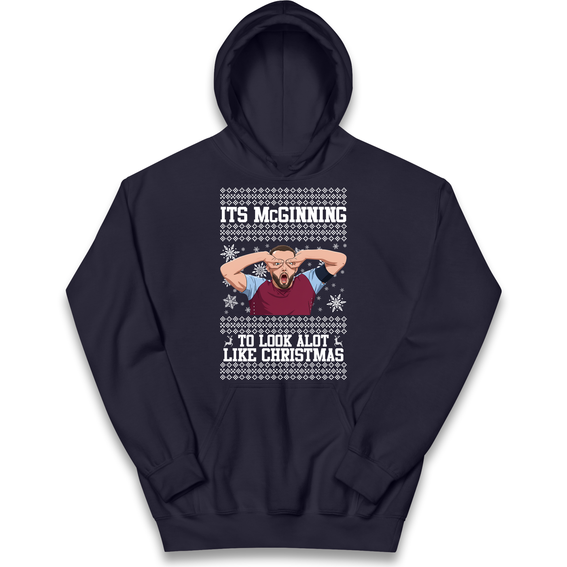 John McGinn Christmas Kids Hoodie