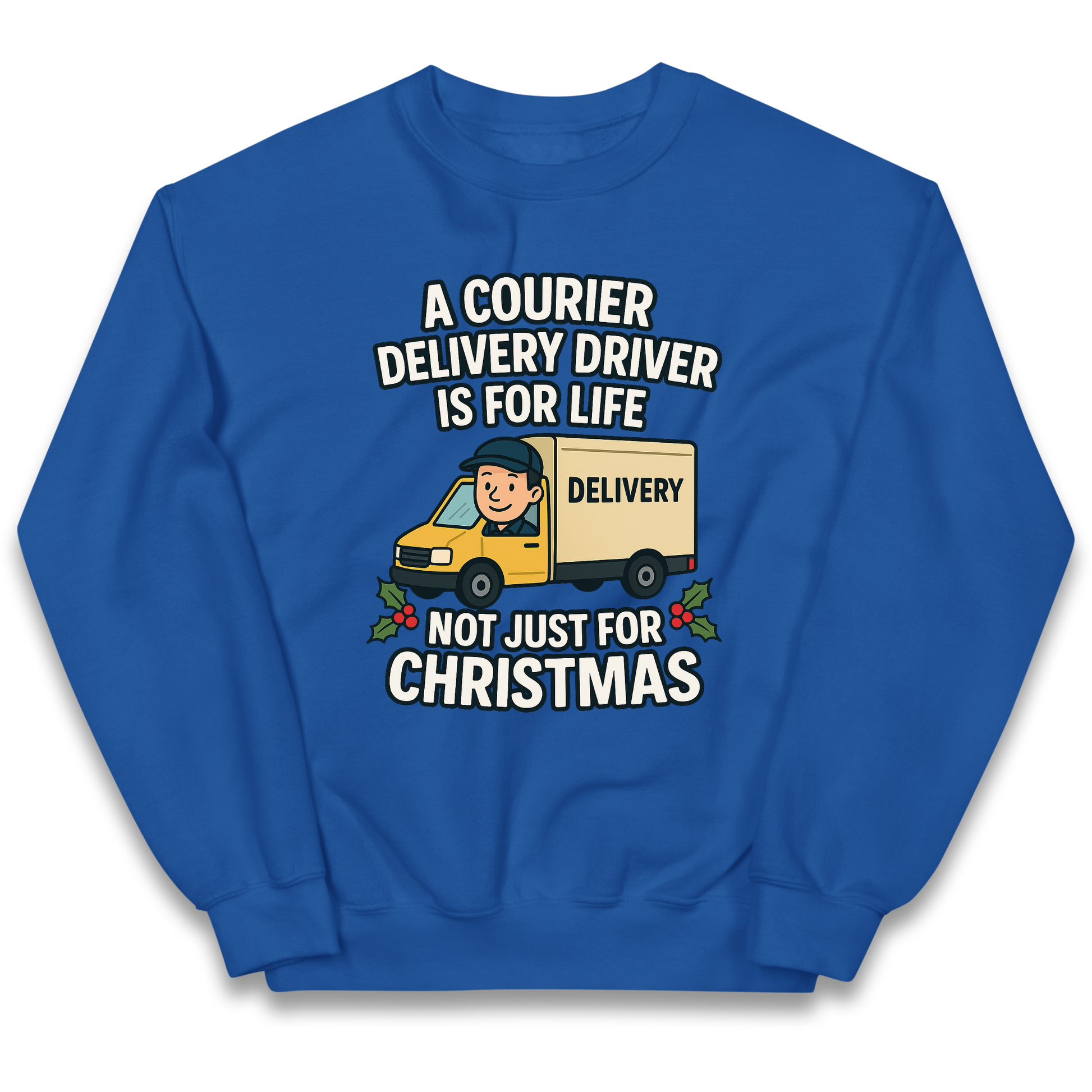 Courier Delivery Driver Christmas Kids Jumper