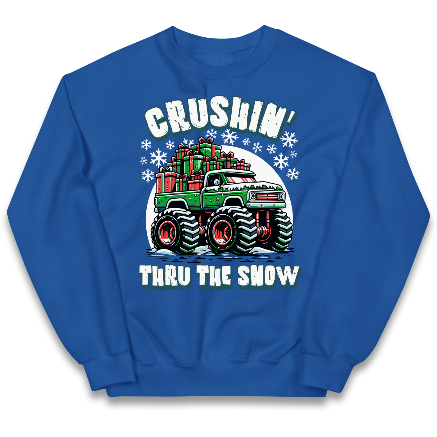 Crushin Thru The Snow kids sweatshirt