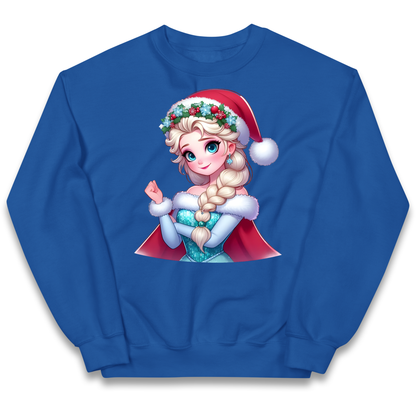 Elsa Frozen Santa kids sweatshirt