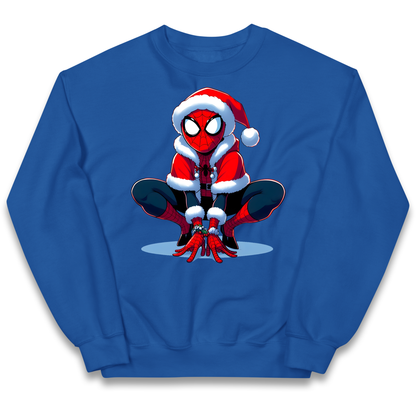 Spiderman Santa kids sweatshirt