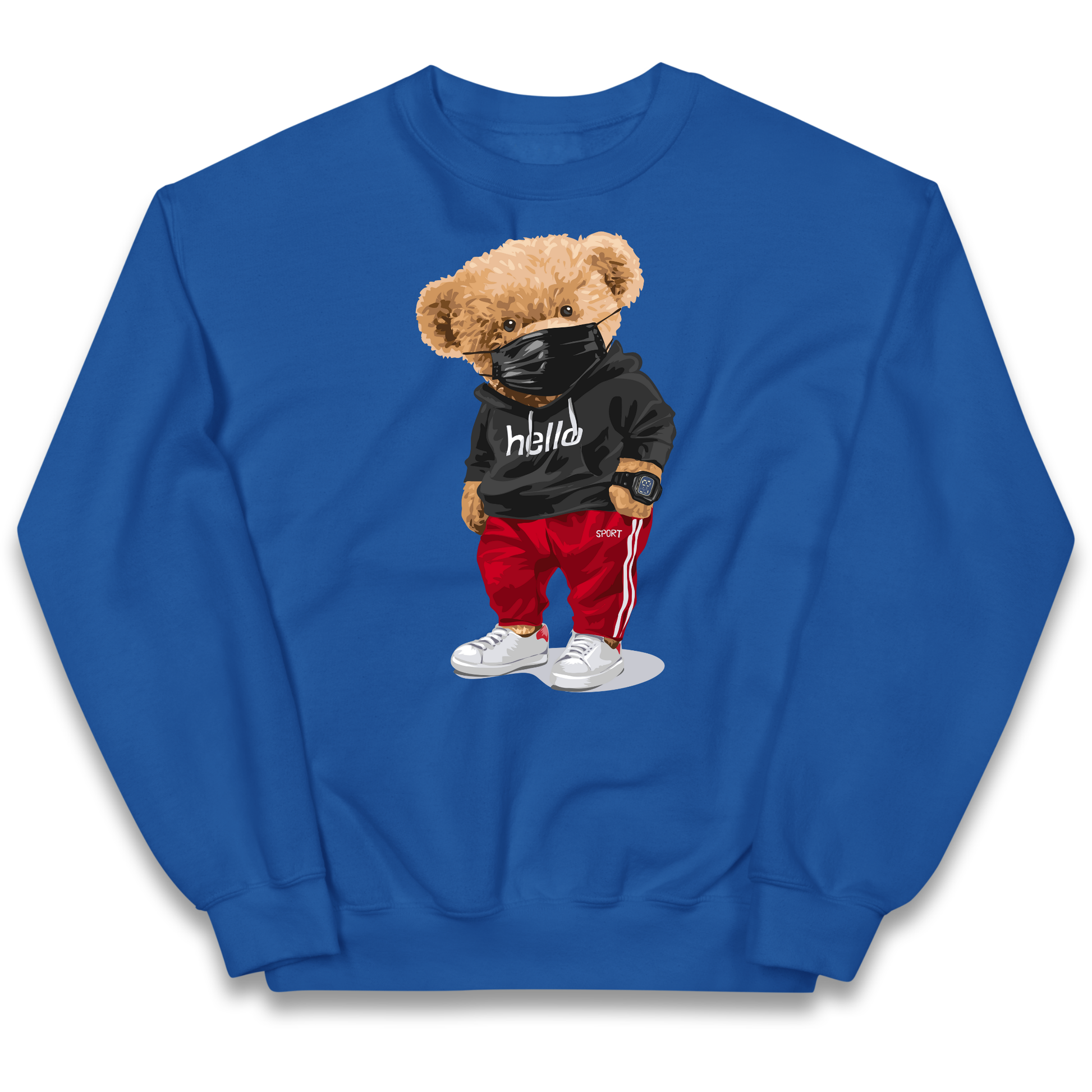 Teddy Bear Hello Streetwear kids sweatshirt