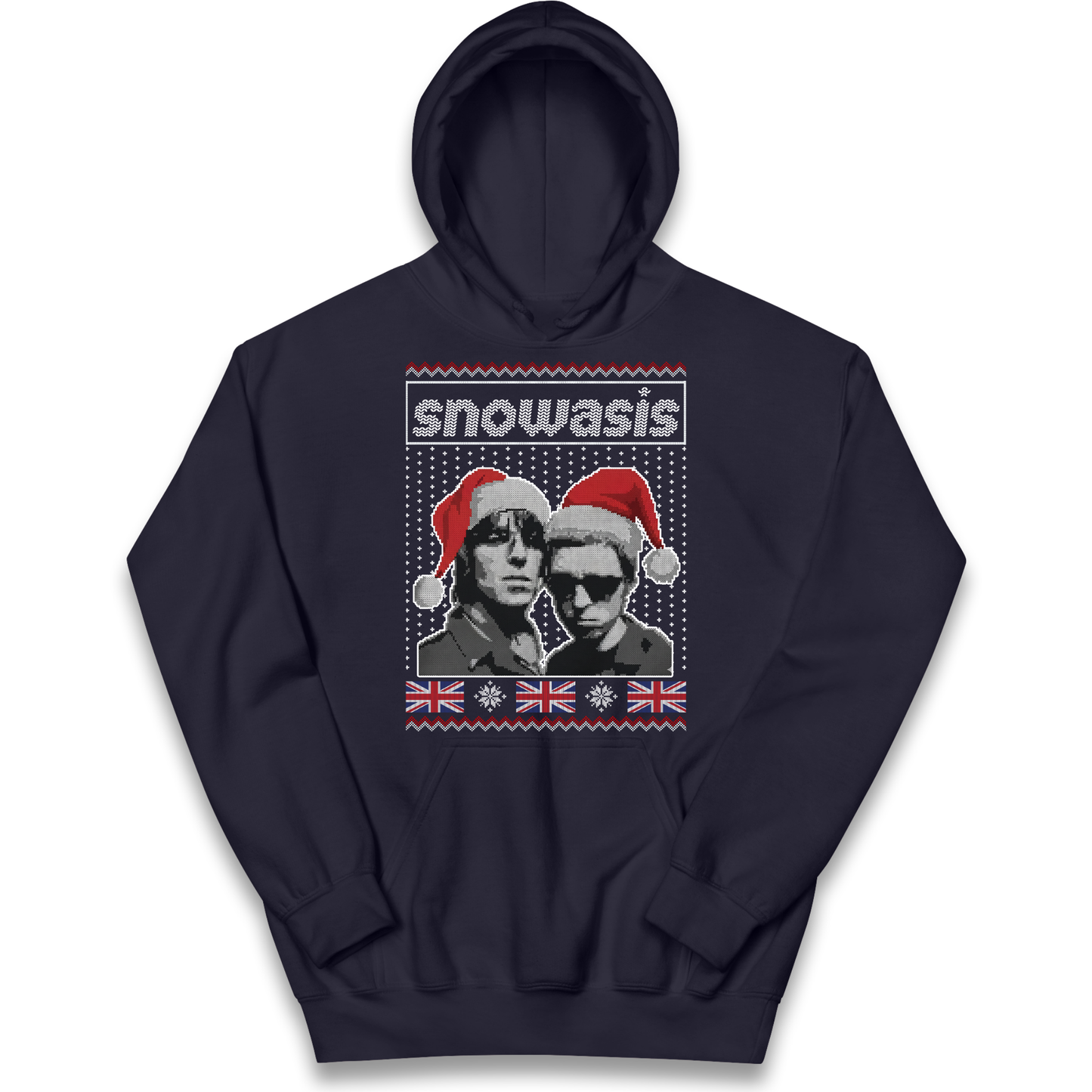 Snowasis Union Jack Christmas Kids Hoodie