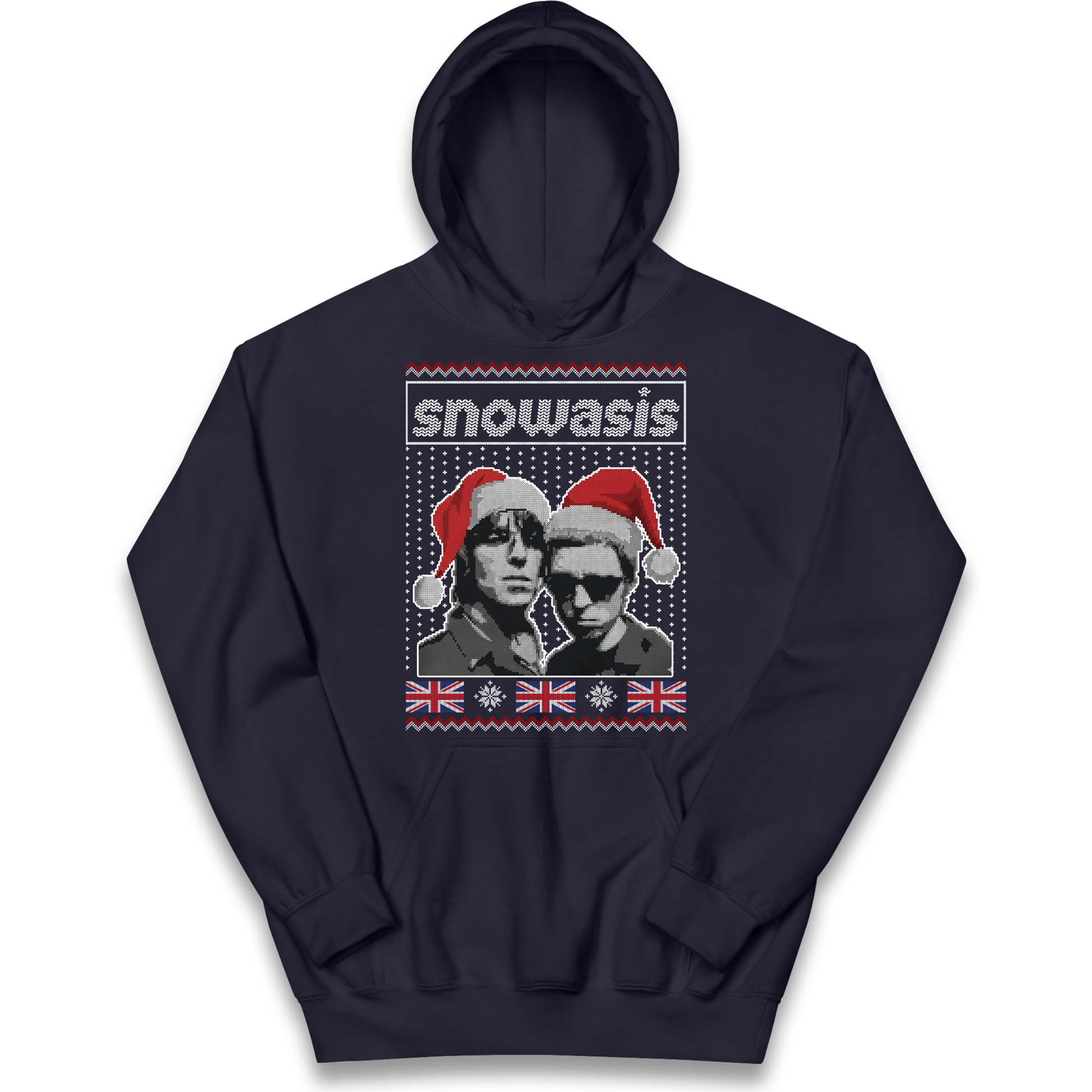 Snowasis Union Jack Christmas Kids Hoodie