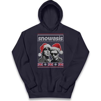 Snowasis Union Jack Christmas Kids Hoodie