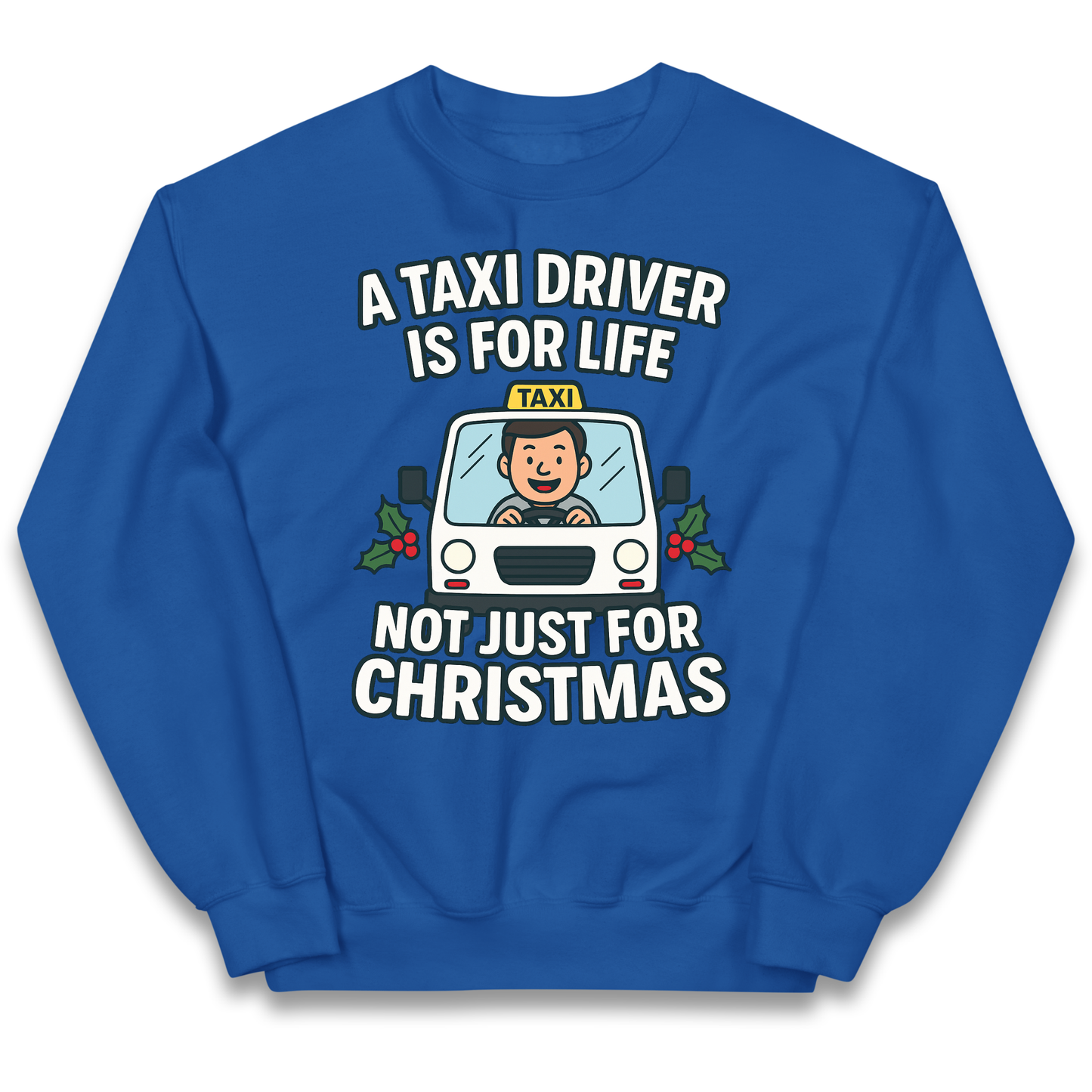 Taxi Driver Christmas Kids Jumper