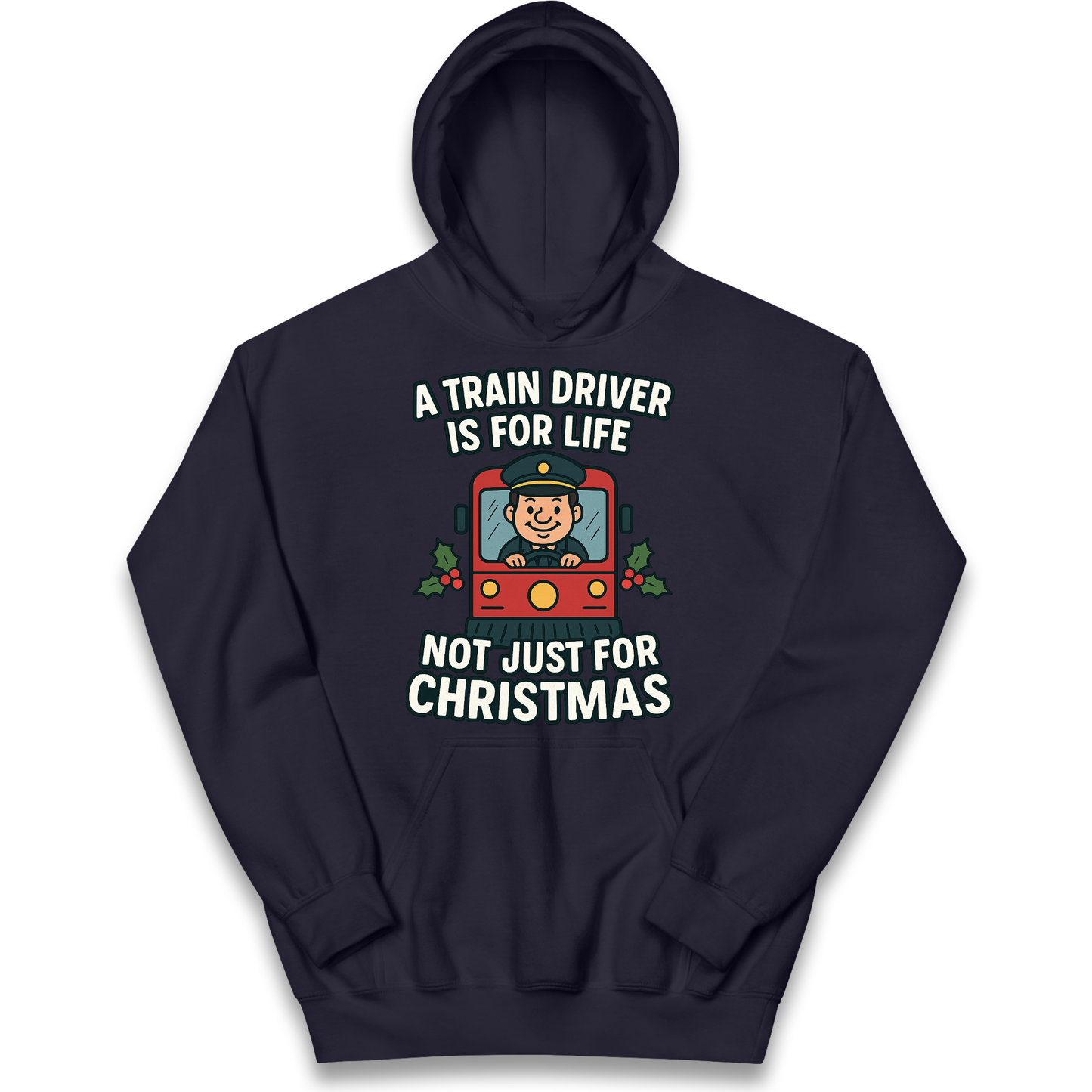 Train Driver Christmas Kids Hoodie