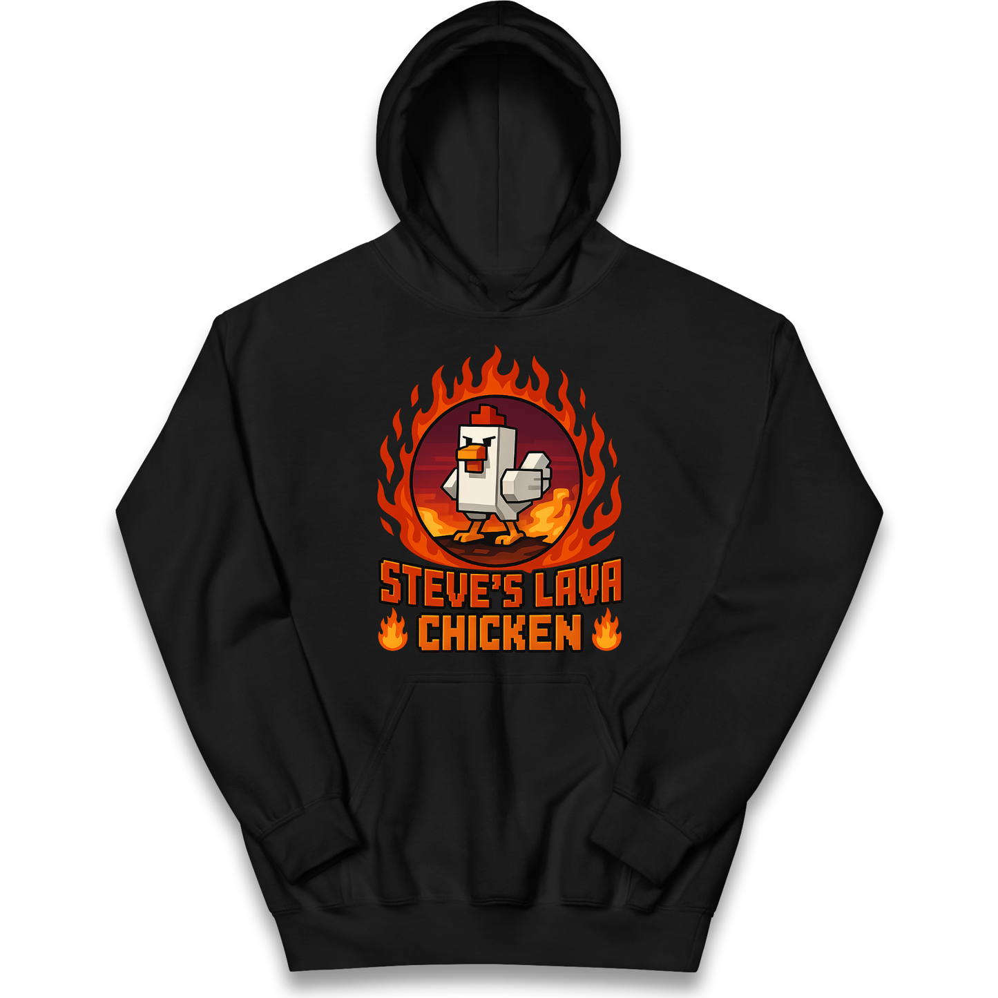 Steve Lava Chicken Kids Hoodie