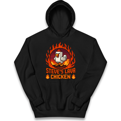 Steve Lava Chicken Kids Hoodie