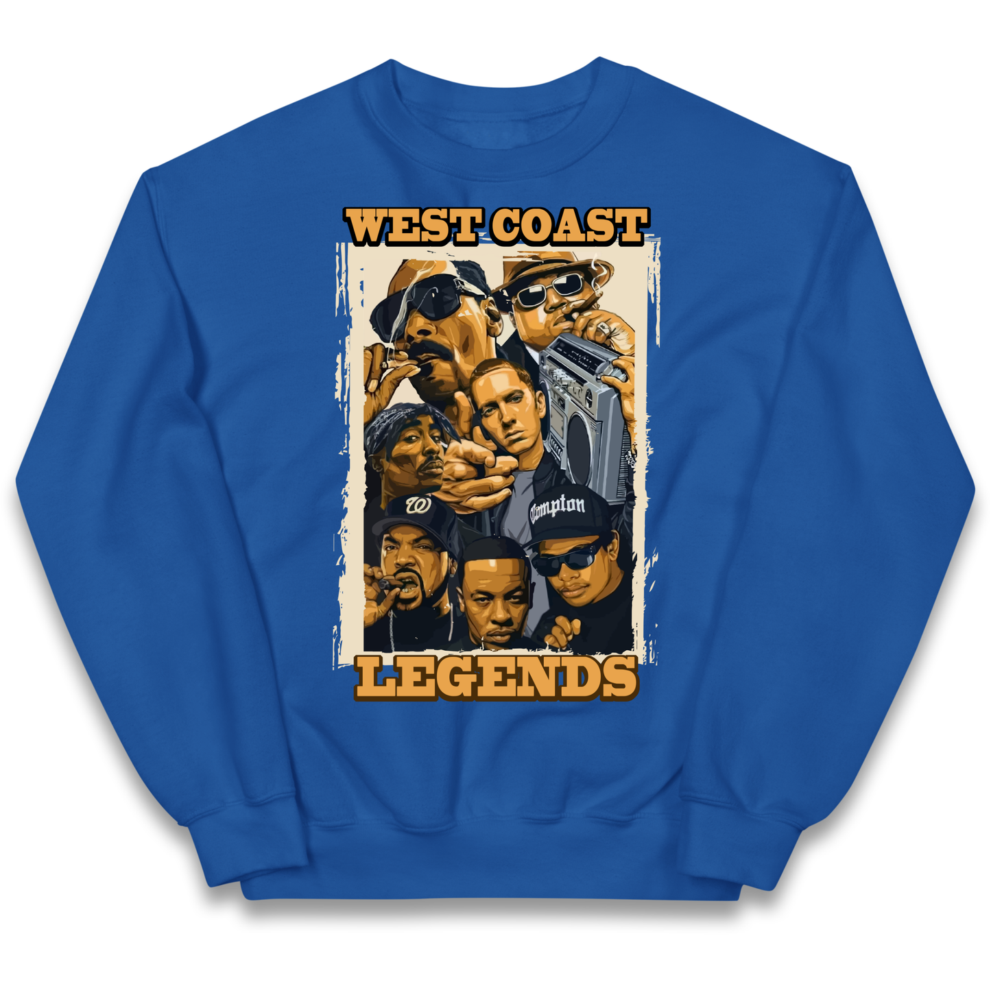 West Coast Legends Rappers kids sweatshirt