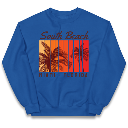 South Beach Miami Florida kids sweatshirt
