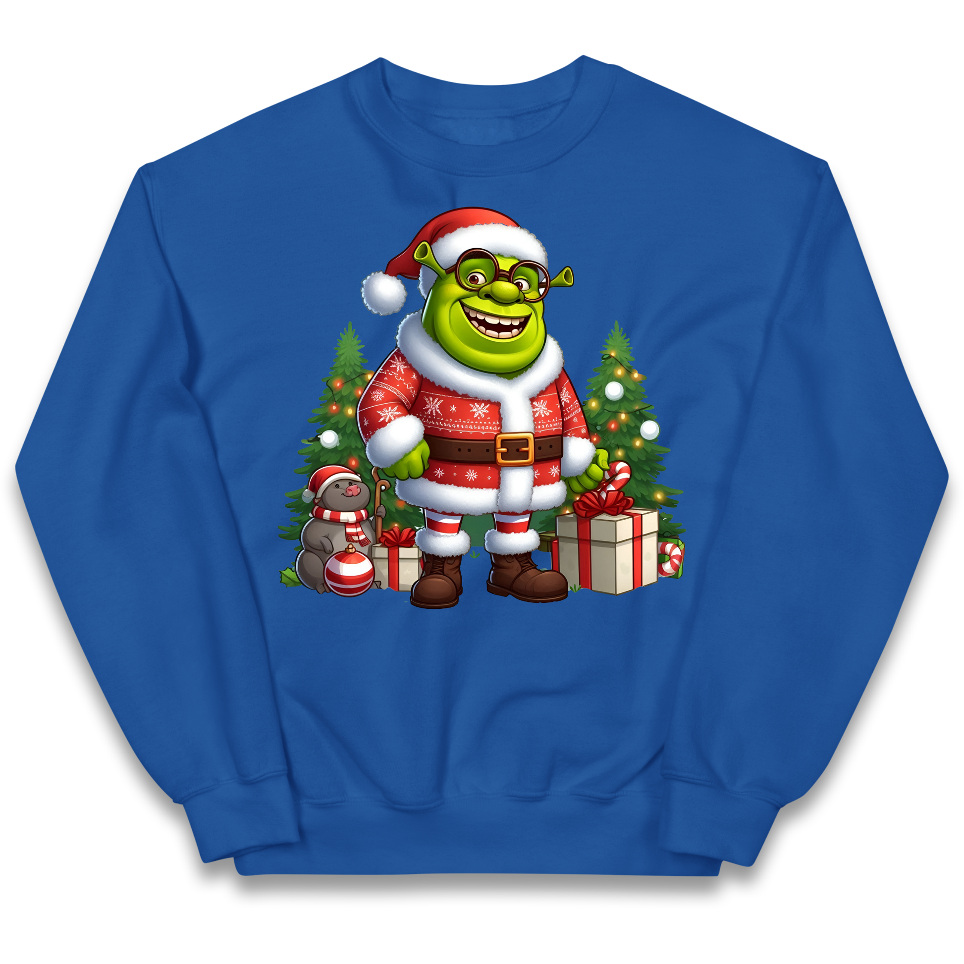 Shrek Santa Claus Presents kids sweatshirt