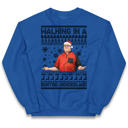 Bunting Wonderland Kids Sweatshirt